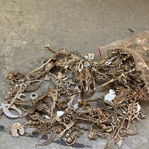 Mixed Silver-Tone Charm and Pendant Lot